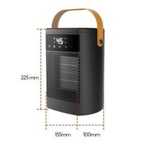 Household Small Shaking Head Remote Control Heater High Power Warm Air Blower Office Desktop Digital Display Electric Heater