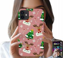 Etui Do Iphone 12 Mini - Świąteczne Renifery Choinki Laska Wzory