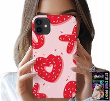 Etui Do Iphone 12 Mini - Kobiece, Modne Wzory Xoxo Serce + Szkło