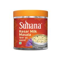 Suhana Kesari Milk Masala Powder 50 g Traditional Saffron Almond Cardamom Drink Mix Dabbi Pack Of 1 Instant Drink Mix