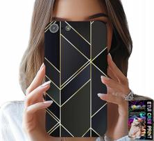 Etui Do Iphone 5 / 5S / 5C - Złote Ramki, Eleganckie Wzory + Szkło