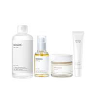Mixsoon Bean Line Best 4-Item Set (Toner 300ml, Essence 50ml, Cream 50ml, Eye Cream 20ml) Hydrating Nourishing Glass Skin Care Kit