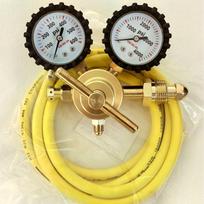 Azoto reduktorius su 60 colių žarna, CGA580 įvadu ir 1/4  vidiniu sriegiu. 600PSI Nitrogen Regulator YQD-A
