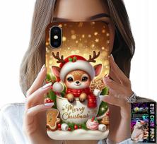 Etui Do Iphone X / Xs - Reniferek Słodki Renifer Świąteczne Wzór