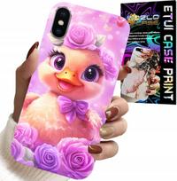 Etui Do Iphone Xs Max - Słodka Kaczucha, Kaczka Na Różowym Tle