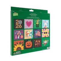 2026 Diamond Painting Wall Calendar DIY Craft Kit with Monthly Designs Includes Tools and Gems for Year Round Creative Fun