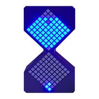 Digital Hourglass Timer Gravity Sensor LED Desk Clock Electronic Sandglass for Children Students Home Use Small Size Stress Relief