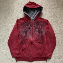 Individualus juodas keturlapis dobilas su užtrauktuku džemperis paaugliams L black