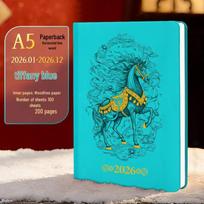 Year of the Horse 2026 A5 Daily Planner: Business Meeting Notebook & Time Management Organizer