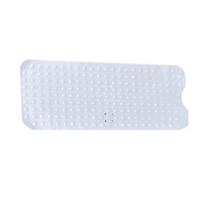 Bathtub mat non-slip household suction cup foot pad translucent cushion rectangular 100x40cm mėlyna