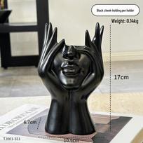 Stylish Human Figure Pen and Makeup Brush Holder OPP Bag