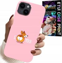 Etui Do Iphone 14 Plus - Śmieszne Wzory I Love You Piesek Obudowa