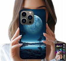 Etui Do Iphone 15 Pro Max - Pełnia Księżyca Księżyc Futerał + Folia