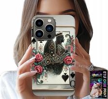 Etui Do Iphone 15 Pro Max - Karta Król Królowa Poker Karty + Szkło