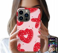 Etui Do Iphone 15 Pro - Kobiece, Modne Wzory Xoxo Serce + Szkło