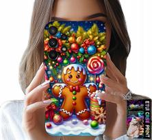 Samsung Galaxy A32 5G Tok - Mézeskalács, Karácsonyi Cukorka Minták + Üveg
