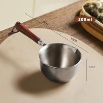 (YOUU06)Stainless Steel Oil Pan 150ML 300ML Small Pot Cooking Butter Melting Pot Chocolate Kitchen Cookware Cooking Tools