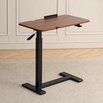 Foldable Height-Adjustable Bedside Table for Home Use Small board on left side riešuto spalva