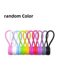 5/3/1PCS Silicone Magnetic Cable Tie Reusable Wire Organizer Clips For Bundling Securing Headphone Holder Data Cables Winder 1PCS