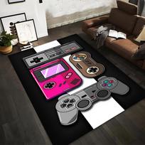 Retro Gaming Console Theme Carpet for Living Room or Bedroom Decor Suitable for use as an anti-slip for living room bedroom sofas 40x60cm( 15x23in )