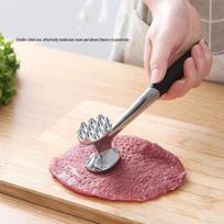 Stainless Steel Double-Sided Meat Tenderizer Hammer 275g Regular Bubble Bag A kaip parodyta spalva