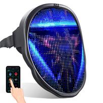 LED Masquerade Ball Mask: Full-Color Face-Changing for Halloween & Parties įkraunama spalva