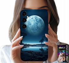 Etui Do Samsung Galaxy S23 Fe - Pełnia Księżyca Księżyc Futerał + Folia