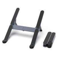 Aluminum Laptop Stand: Adjustable, Foldable, and Portable for Enhanced Cooling pilka spalva