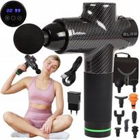 Pistolet Do Masażu Pleców Ciała Masażer Massage Gun 200W Zestaw 10 Końcówek