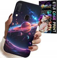 Etui Do Samsung Galaxy A20E - Kosmos Planety Gwiazdy Galaktyka Plecki
