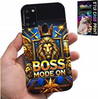 Etui Do Samsung Galaxy A21S - Boss Lew Z Koroną Na Tarczy Case + Folia