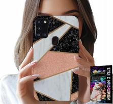 Etui Do Samsung Galaxy A21S - Eleganckie Modne Wzory Case + Szkło