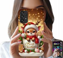 Etui Do Samsung Galaxy A23 5G - Reniferek Słodki Renifer Świąteczne Wzór