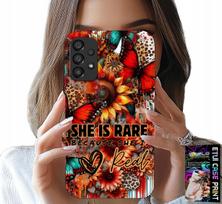 Etui Do Samsung Galaxy A23 5G - She Is Rare, Słoneczniki, Kwiaty, Motyle