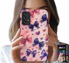 Etui Do Samsung Galaxy A23 5G - Kolorowe Wstążki Wstążka Wzory + Szkło