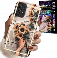 Etui Do Samsung Galaxy A23 5G - Kwiatisty Wzór Słonecznik Słoneczniki