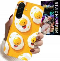 Etui Do Samsung Galaxy A26 5G - Słodkie Uśmiechnięte Jajka Case + Folia