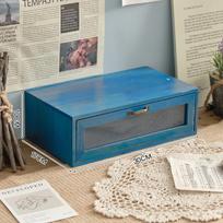 Retro Wooden Desk Organizer and Monitor Stand 1 Layer