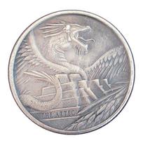 Actekų drakonas JAV Jungtinės Amerikos Valstijos proginių sidabrinių monetų dovanų amatų