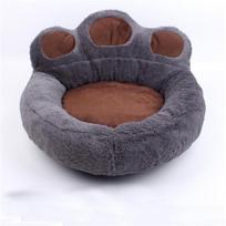 Creative Bears Paw Puppy Cat Bed Soft Plush Dog Beds Nest  Warm Kennel Pet Bed Sofa Small Dog Cushion S pilka
