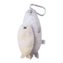 Plush Scalable Keycase Bag Pendant Soft Retractable Keychain Unique Animal Keyring for Seal