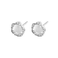 Fashionable Mobius Cat's Eye Stud Earrings Women's Niche Design Light Luxury Earrings