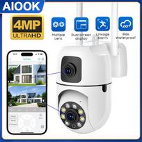 8MP HD IP Wifi Kamera Dvigubas Objektyvas Apsauga Belaidės Lauko PTZ Kameros Spalvotas Naktinis Matymas Namų Kūdikių Stebėjimo Kamera Automatinis Judesio Aptikimas Camera