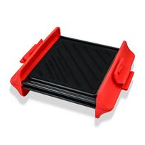 2Pcs Rapid Heating Barbecue Trays Non Stick Baking Trays for Microwave Oven