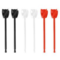 6PCS Epoxy Resin Mixer Black/white/red Spiral Mixer