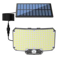 234 LED lauko saulės šviestuvas saulės judesio jutiklis prožektorius su nuotolinio valdymo pulteliu nuo sutemimo iki aušros LED saulės sieninis šviestuvas saulės kiemo šviestuvas 1pc(non remote control)