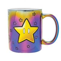 Super Mario Metallic Star 315ml Mug One Size juoda