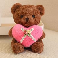 Cute hug teddy bear doll plush toy love bear hug bear doll girl soothing doll 20cm（0.1kg）