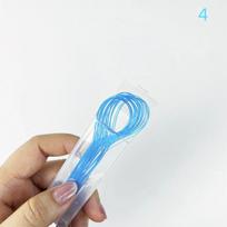 Dental Floss Threader Dental Traction Line Oral Cleaning For Crown Brace Bridge Implant Hoop Threading Braces Steel Traction