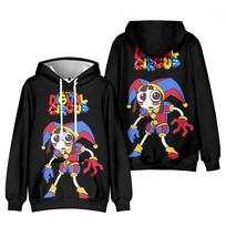 Autumn Fleece Men's Hoodies The Amazing Digital Circus Anime Print Sweatshirts Streetwear Rapper Loose Pullover Casual Hooded Tops XS